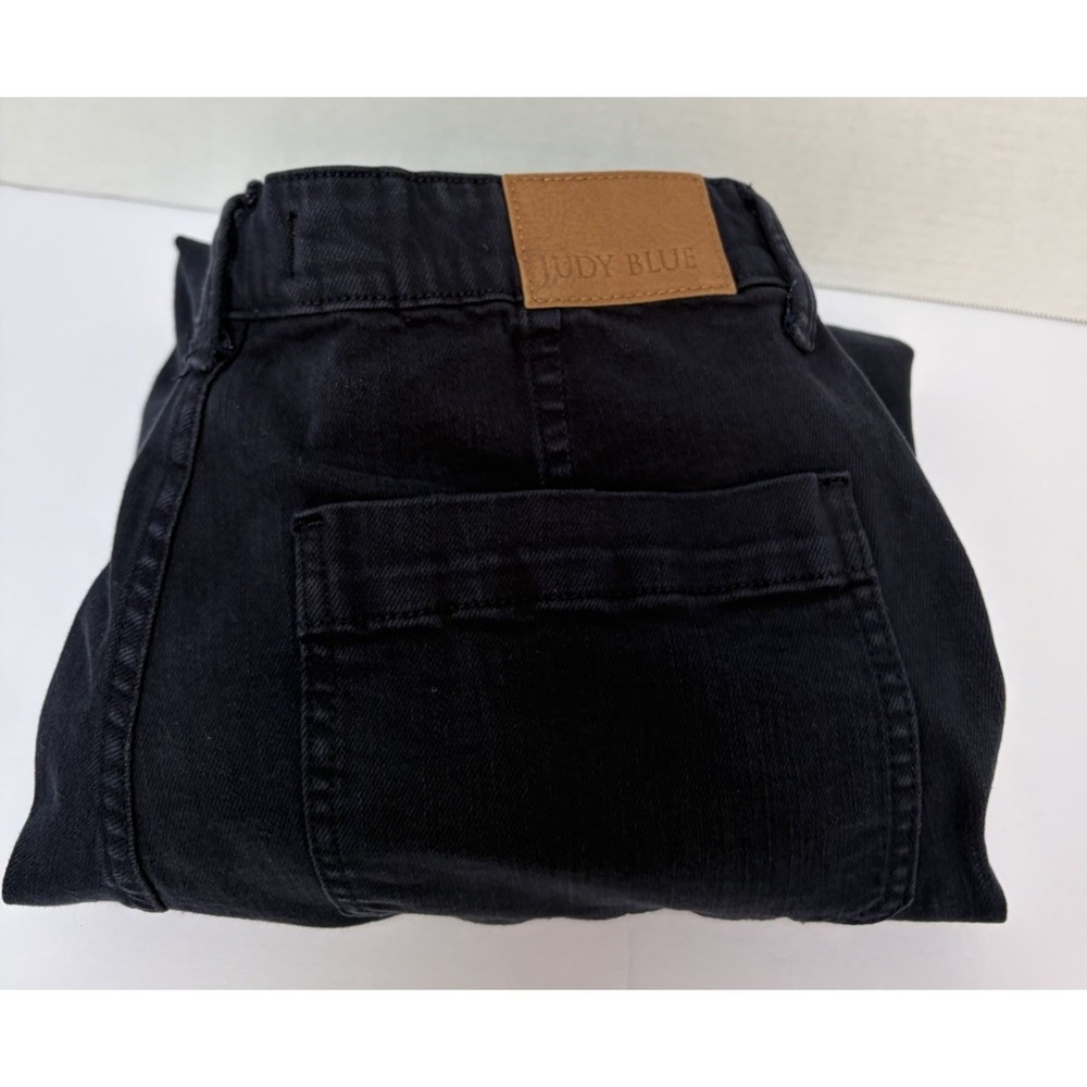 Judy Blue Black Hi-Rise Cuffed Jogger Jeans Drawstring Size 15/32 Style #88813